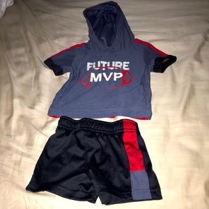 Boy shirt and short set(0-3months)
